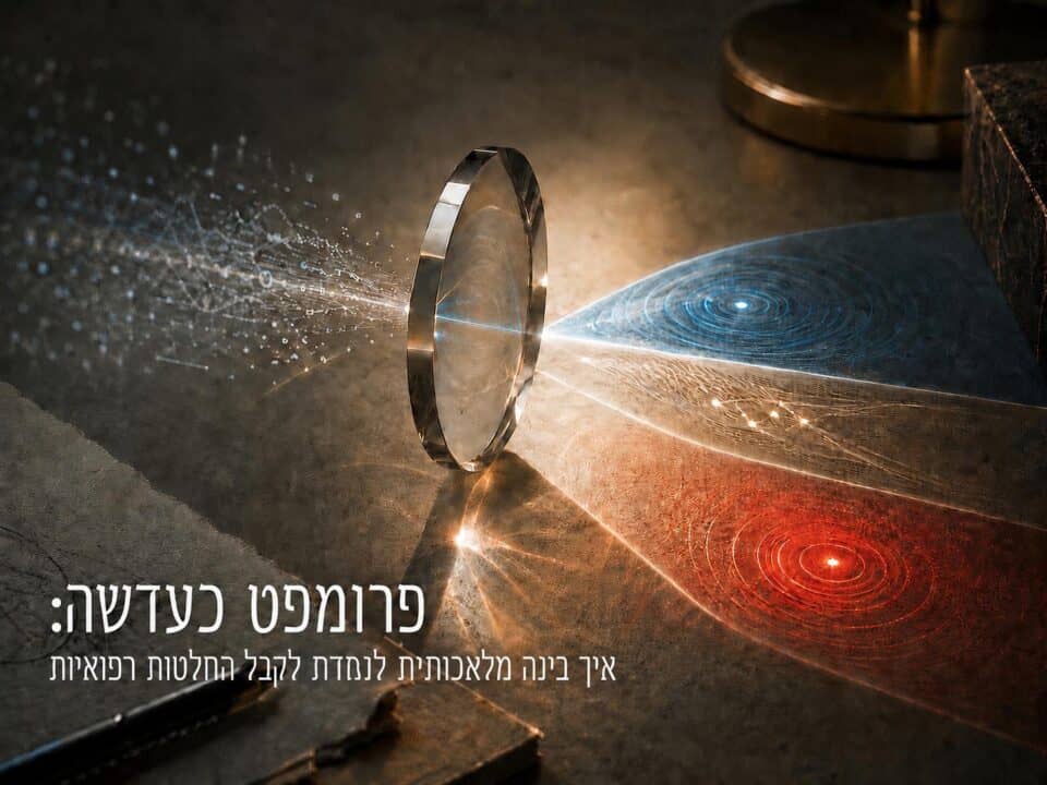 פרומפט כעדשה: איך הבינה המלאכותית לומדת לקבל החלטות רפואיות