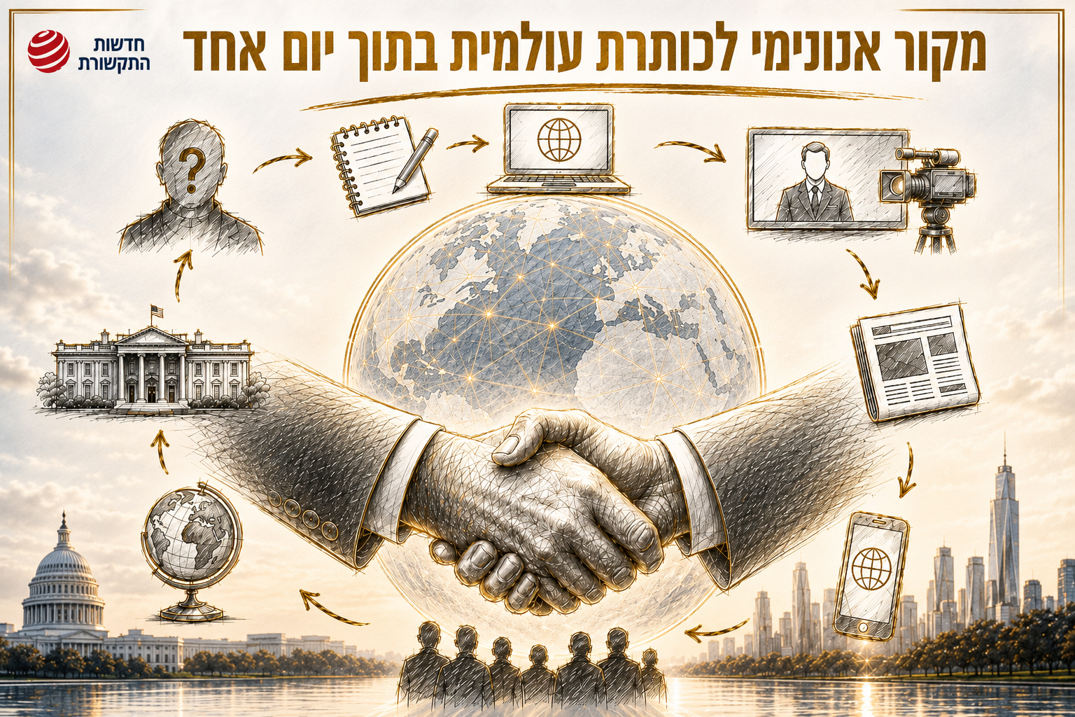 ממקור אנונימי לנרטיב עולמי: כך נבנות כותרות במסדרונות הכוח