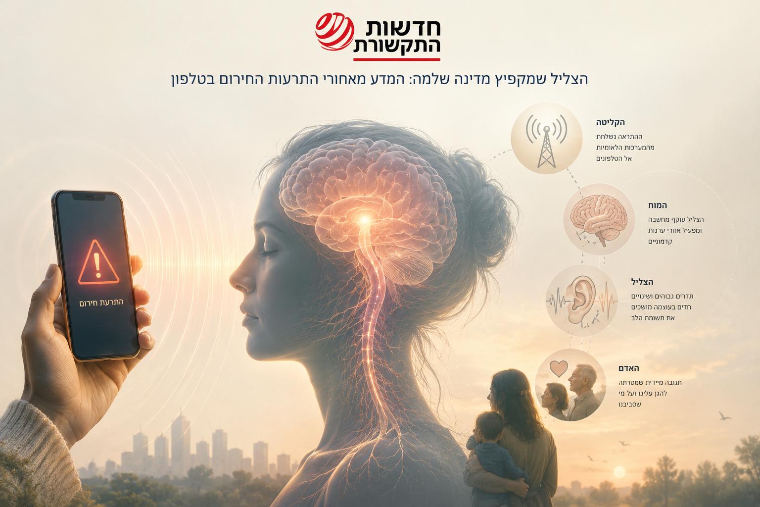 הצליל שמקפיץ מדינה שלמה: המדע מאחורי התרעות החירום בטלפון
