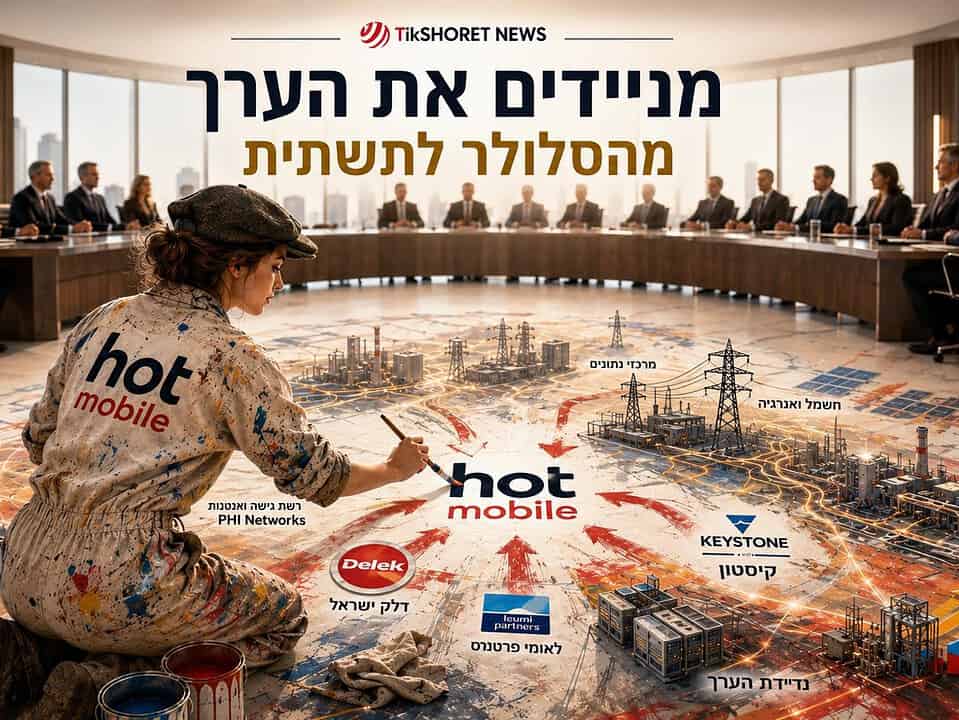 עסקת הוט מובייל: מניידים את הערך מסלולר לתשתיות