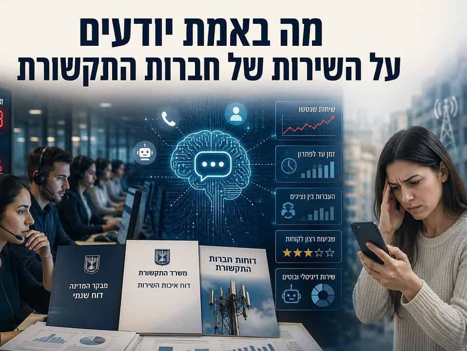 מה באמת יודעים על השירות של חברות התקשורת