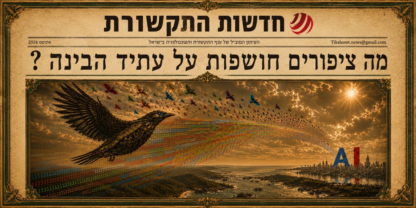 מוח בלי מרכז: מה ציפורים חושפות על עתיד הבינה המלאכותית המבוזרת והחסכונית