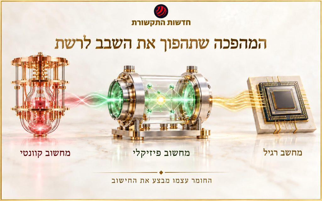 כשהחומר מתחיל לחשוב: המרוץ מהמחשב הטורי אל בינה פיזיקלית וקוונטית בקנה מידה