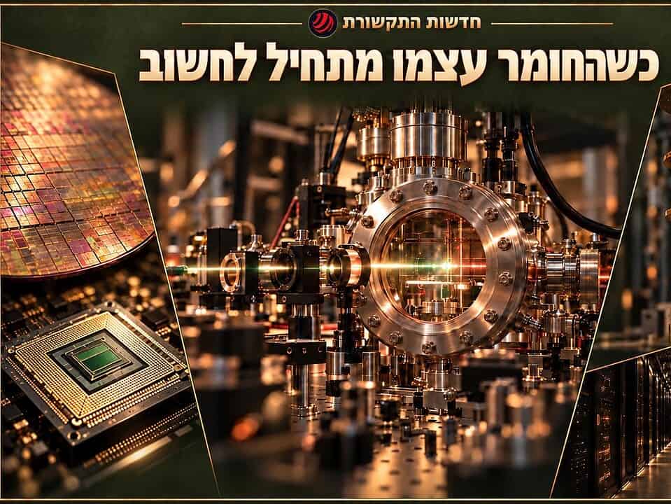 כשהחומר מתחיל לחשוב: המרוץ מהמחשב הטורי אל בינה פיזיקלית וקוונטית בקנה מידה