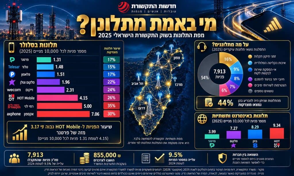 החשבונית ממשיכה לרוץ: מי באמת משלם על כשלי השירות והפיקוח בשוק התקשורת הישראלי?