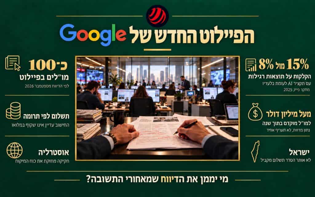 גוגל מתחילה לשלם: הבינה המלאכותית משנה את המחיר ואת המקצוע של העיתונות
