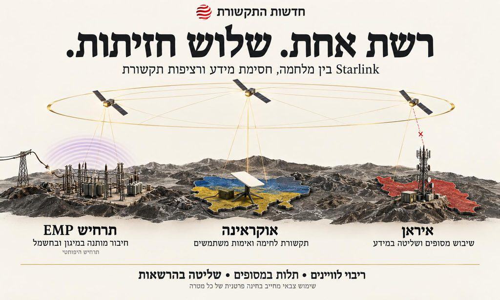 איראן מכוונת ל־Starlink: המלחמה על הזכות להישאר מחוברים