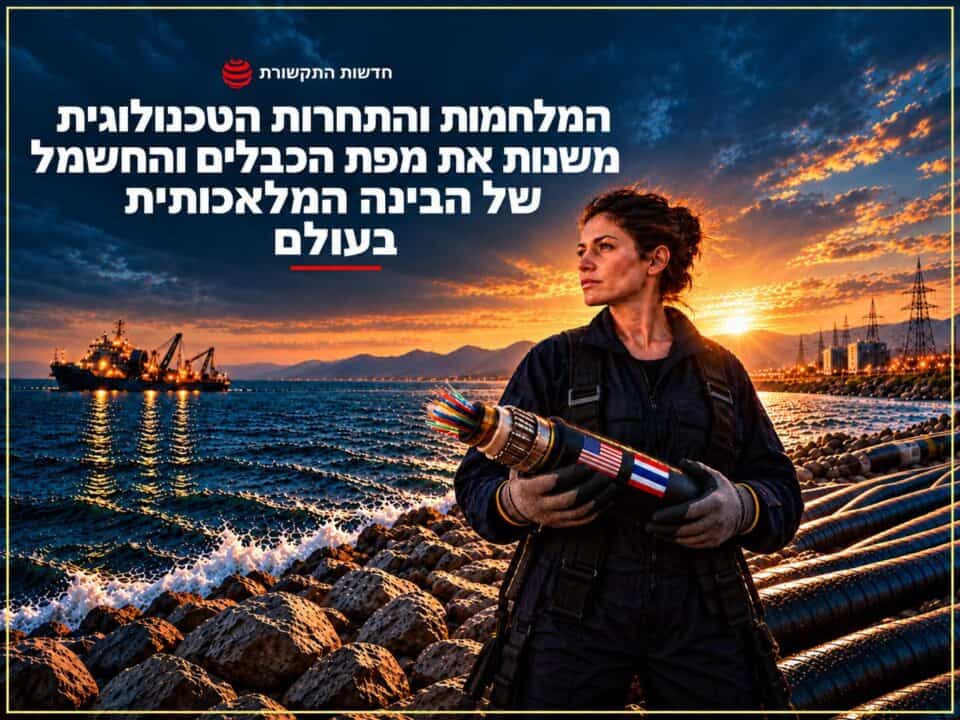 המלחמות והתחרות הטכנולוגית משנות את מפת הכבלים והחשמל של הבינה המלאכותית בעולם